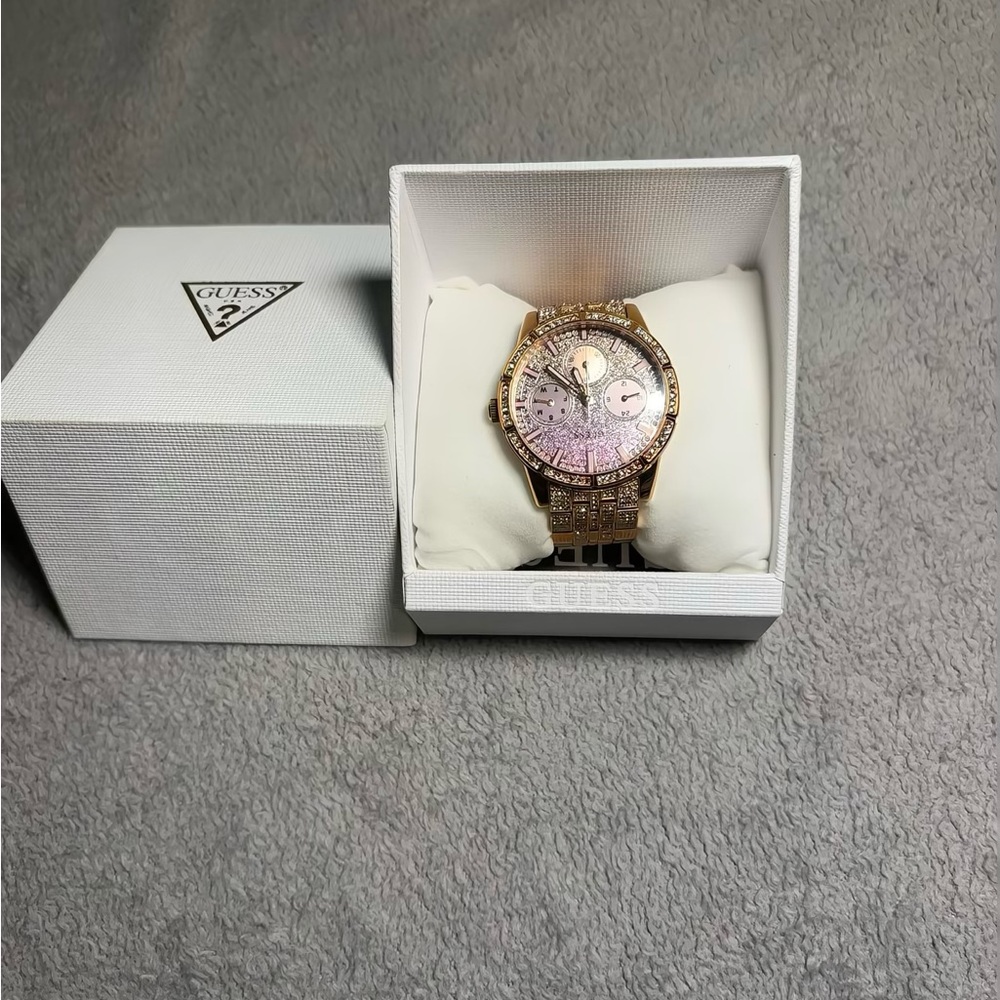 Guess Gold and Pink-Toned Watch